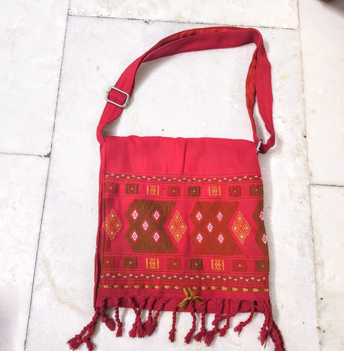 Red Saipikhup Jem Traditional  Bag