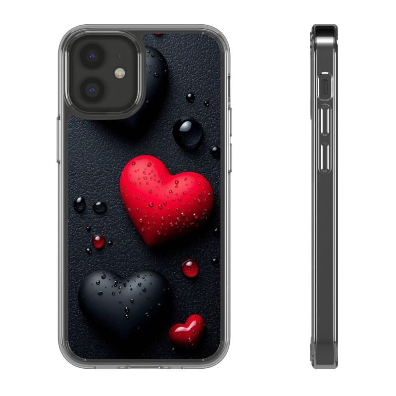 Heart phone glass case