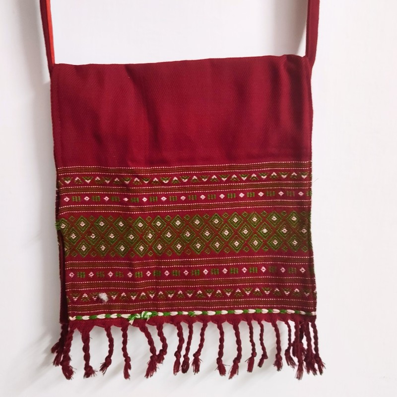 Red Thangnang jem Bag (Thadou Kuki )